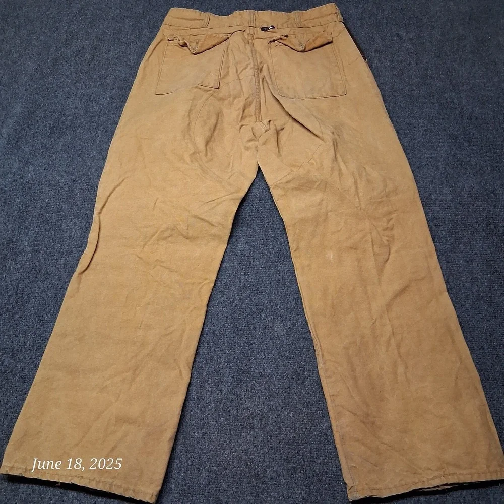 Vintage Redhead Double Knee Canvas‎ Hunting Pants Men Size 34x29 High Rise Brown